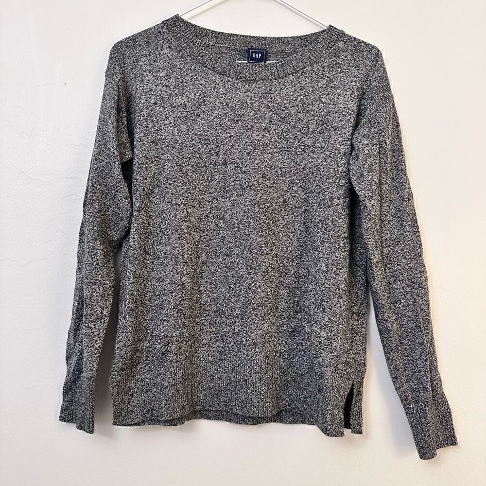 Gap Womens Long Sleeve Crew Neck Pullover Sweater Gray Size XS